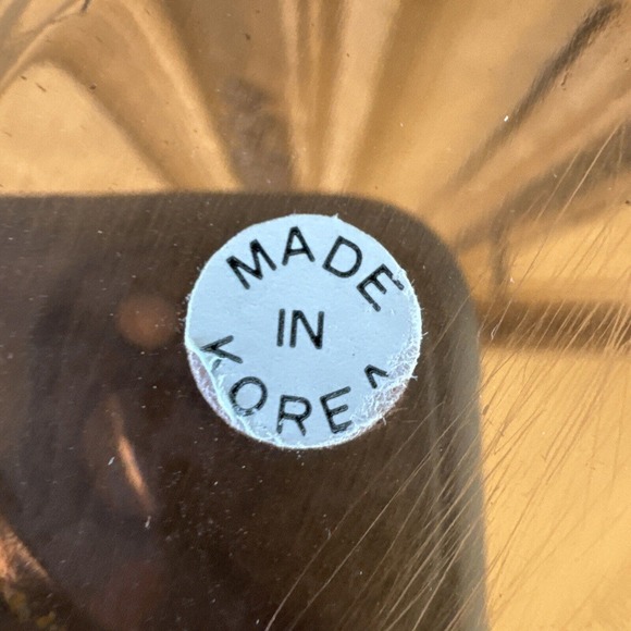 Vintage Set of 2 Copper & Porcelain Coffee Mugs Brass Handles Korea - Picture 6 of 11